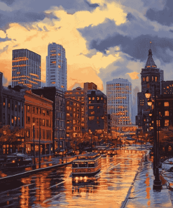 Providence Cityscape Diamond Painting