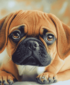 Puggle Puppy Diamond Painting