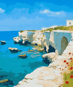 Puglia Seaside Scenery Diamond Painting