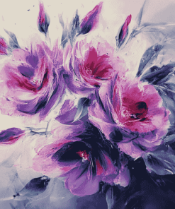 Purple Blossoms Diamond Painting