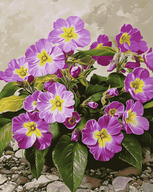 Purple Blossoms Diamond Painting