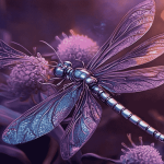Purple Dragonfly Blue Insect Diamond Painting