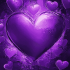 Purple Hearts Diamond Painting