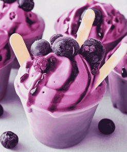 Purple Ice Cream Delight Diamond Painting