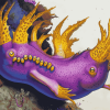 Purple Yellow Sea Slug Diamond Painting