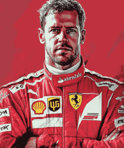 Racing Icon Sebastian Vettel Diamond Painting