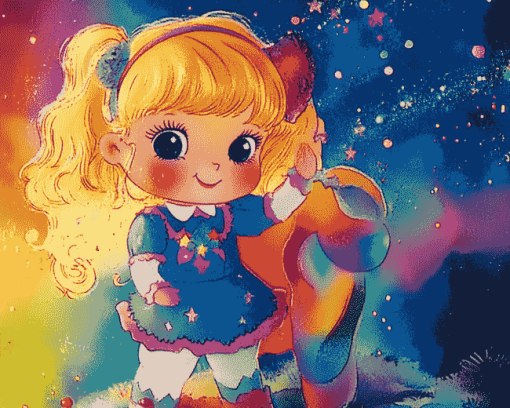 Rainbow Brite Cartoon Diamond Painting