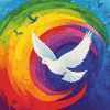 Rainbow Dove Animation Diamond Painting