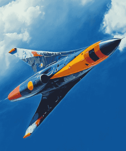 Rainbow Hawker Hunter Jets Diamond Painting