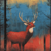 Rainy Day Deer Diamond Painting