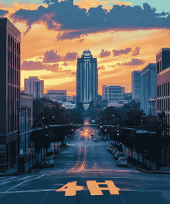 Raleigh Cityscape Diamond Painting