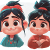 Ralph and Vanellope Animation Diamond Painting