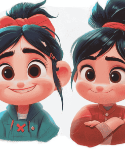 Ralph and Vanellope Animation Diamond Painting