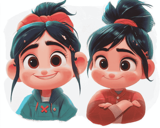 Ralph and Vanellope Animation Diamond Painting