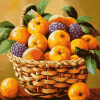 Rangpur Lemon Fruit Basket Diamond Painting