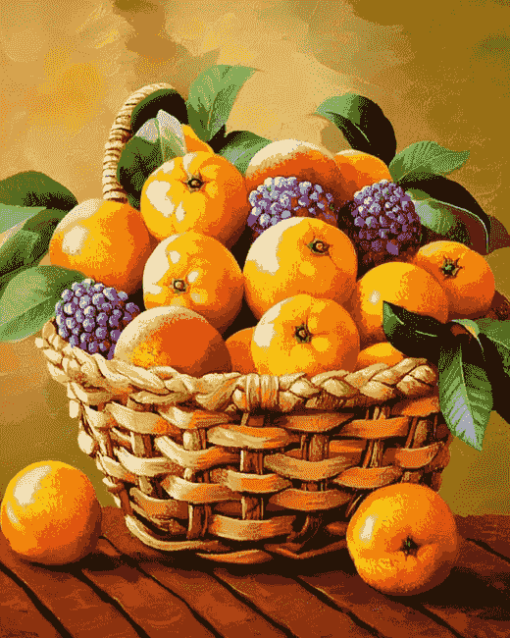 Rangpur Lemon Fruit Basket Diamond Painting