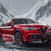 Red Alfa Rome Stelvio Engines Diamond Painting