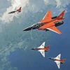 Red Arrows Vulcan Jets Diamond Painting