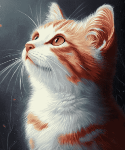 Red Cat Diamond Painting