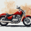 Red Honda Shadow Engines Diamond Painting