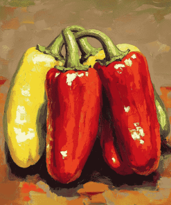 Red Peppers Vegetables Diamond Painting