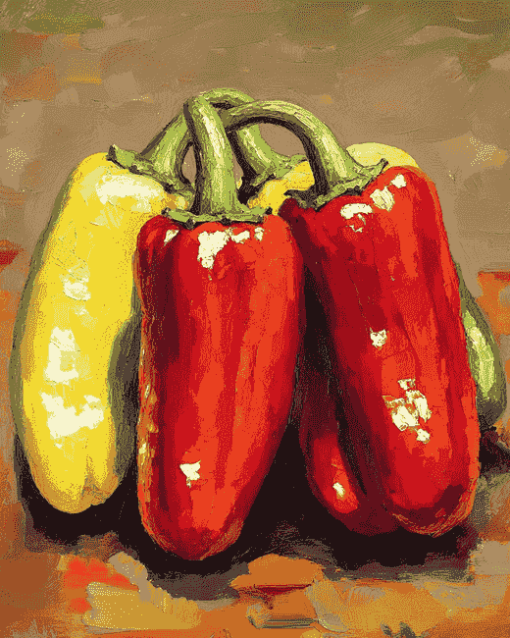 Red Peppers Vegetables Diamond Painting