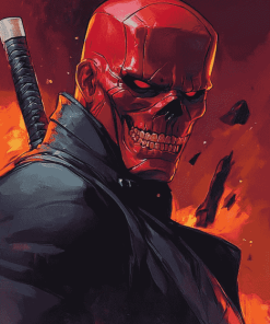 Red Skull Marvel Diamond Painting