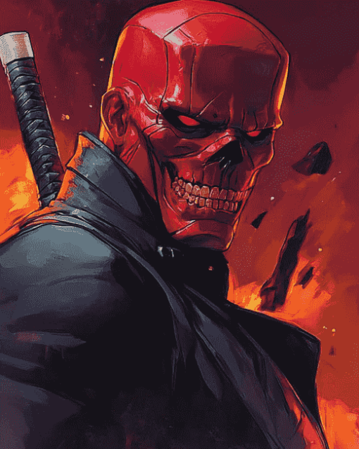 Red Skull Marvel Diamond Painting