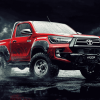 Red Toyota Hilux Truck Diamond Painting