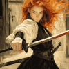 Redhead Warrior Woman Diamond Painting