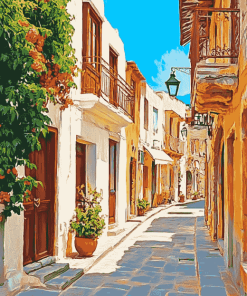 Rethymno Buildings Diamond Painting