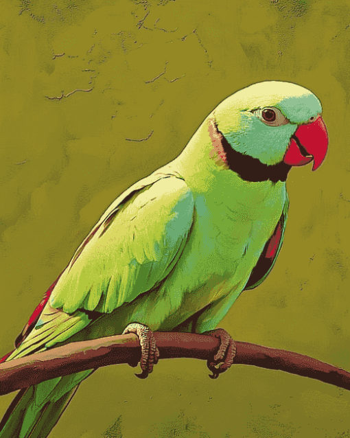 Ringneck Parrot Birds Diamond Painting