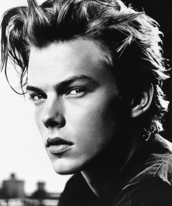 River Phoenix Black and White Diamond Painting