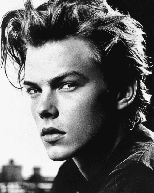 River Phoenix Black and White Diamond Painting