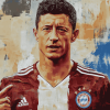 Robert Lewandowski Sports Diamond Painting