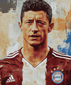 Robert Lewandowski Sports Diamond Painting