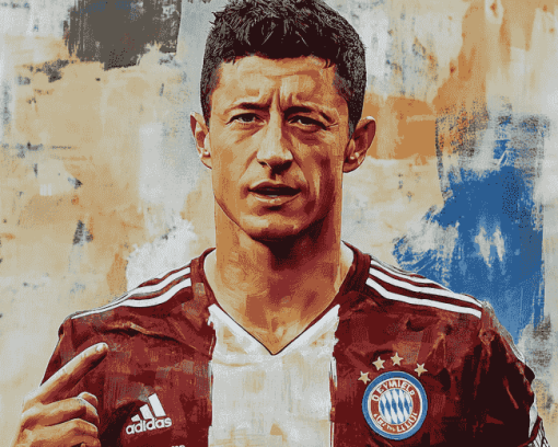 Robert Lewandowski Sports Diamond Painting