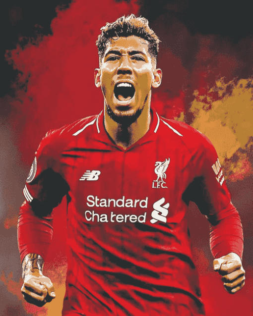 Roberto Firmino Football Stars Diamond Painting