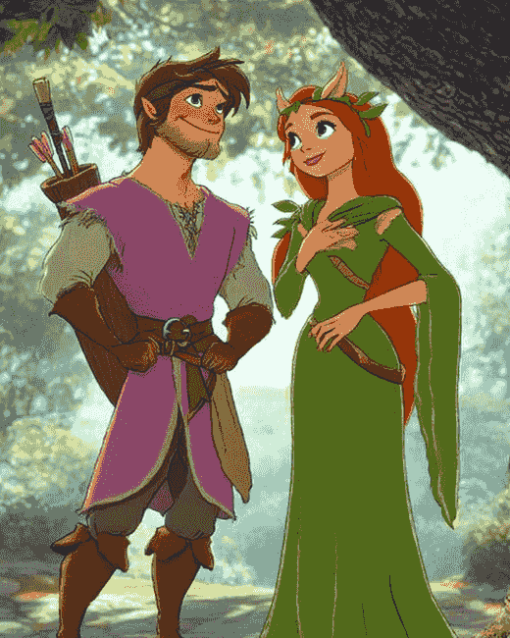 Robin Hood Marian Animation Diamond Painting