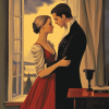 Romantic Lovers Vintage Diamond Painting