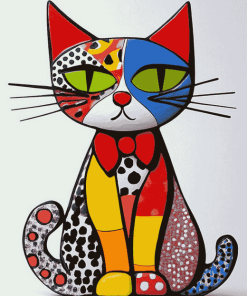 Romero Britto Cat Diamond Painting