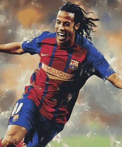 Ronaldinho Football Icon Diamond Painting