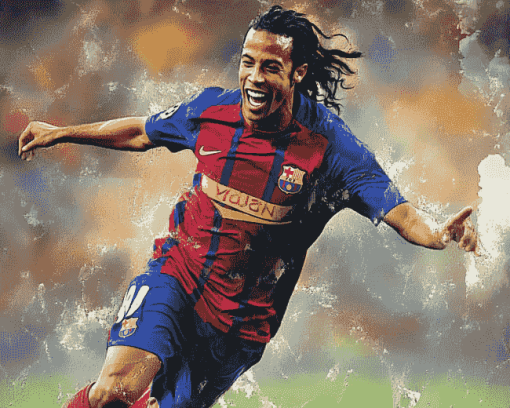 Ronaldinho Football Icon Diamond Painting