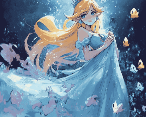 Rosalina Anime Diamond Painting