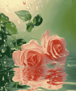 Rose Blossoms Water Diamond Painting