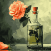 Rose in a Bottle Diamond Painting