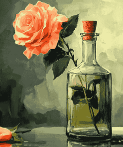 Rose in a Bottle Diamond Painting