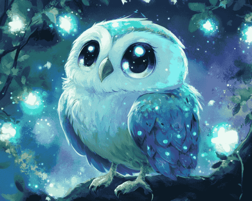 Rowlet Anime Diamond Painting