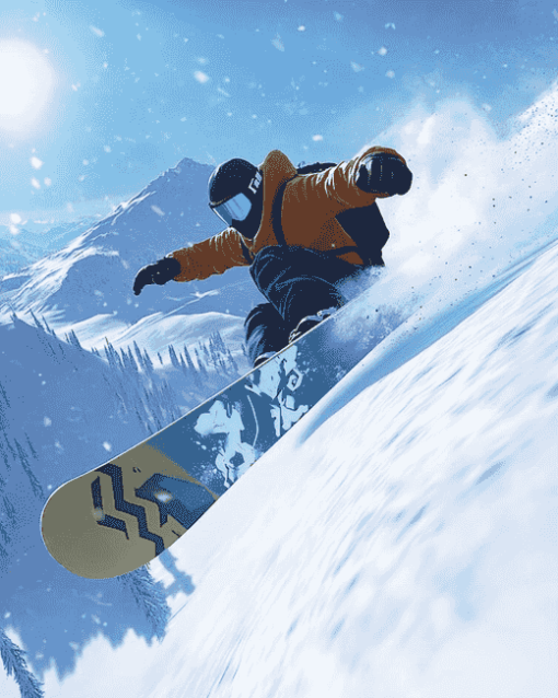 SSX Snowboarding Adventure Diamond Painting