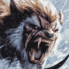 Sabretooth Animation Fantasy Diamond Painting